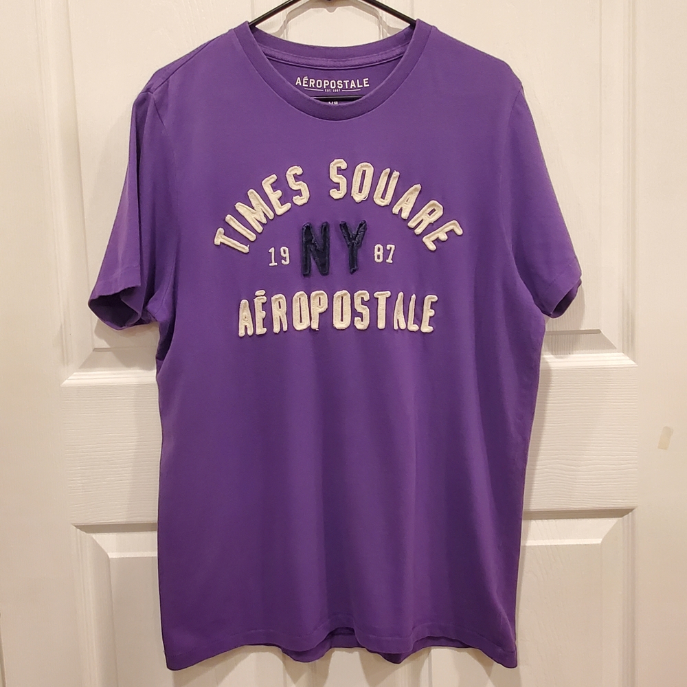 Aeropostale Purple Graphic T-Shirt